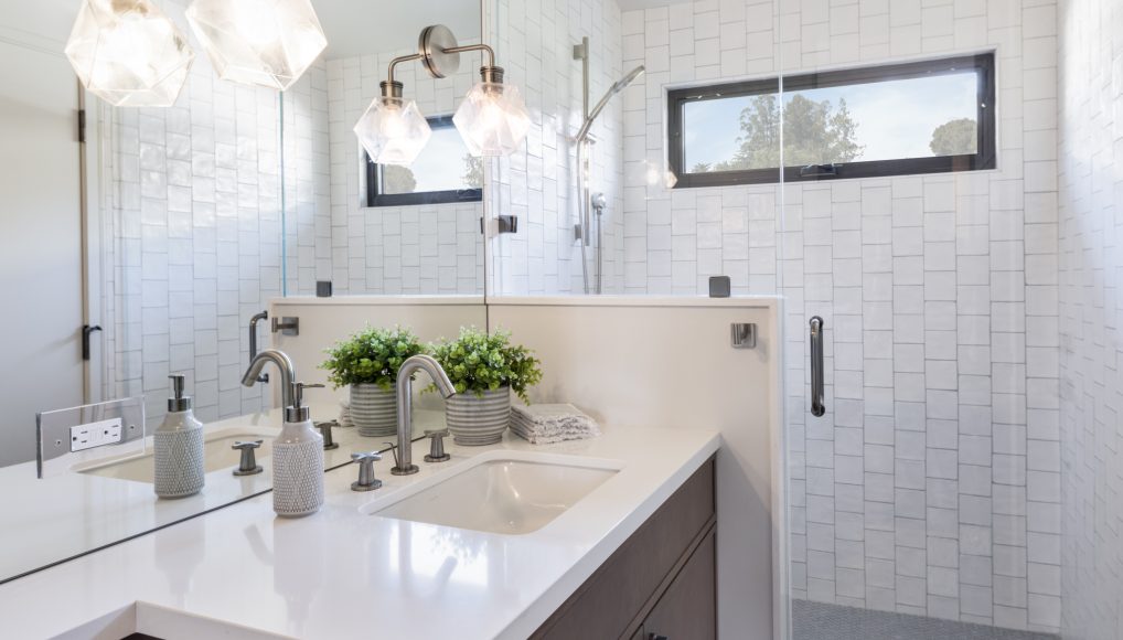 Bathroom remodel by Sonoma County home builders LEFF Design Build.