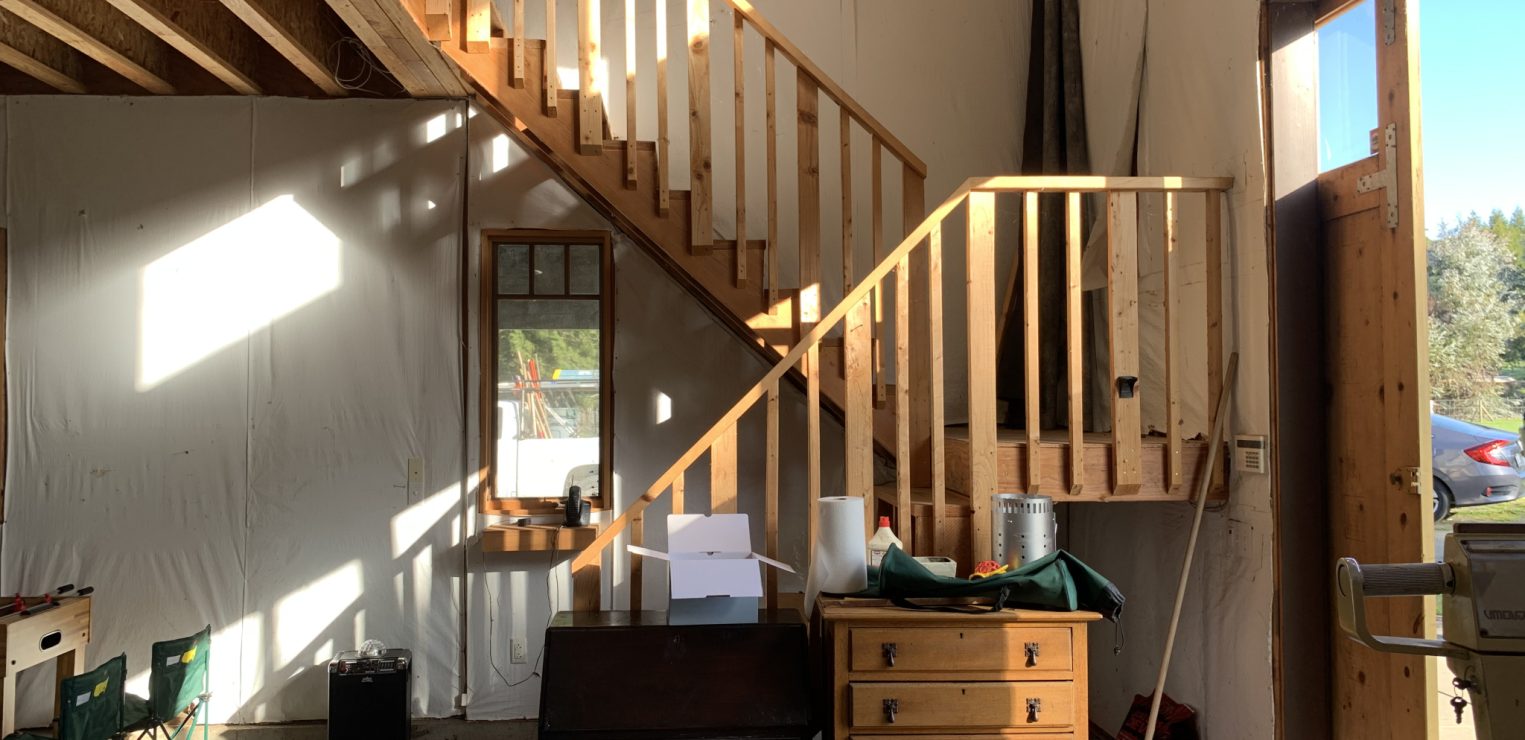 Two-story staircase home remodel by Sonoma County Home Builders LEFF Design Build.