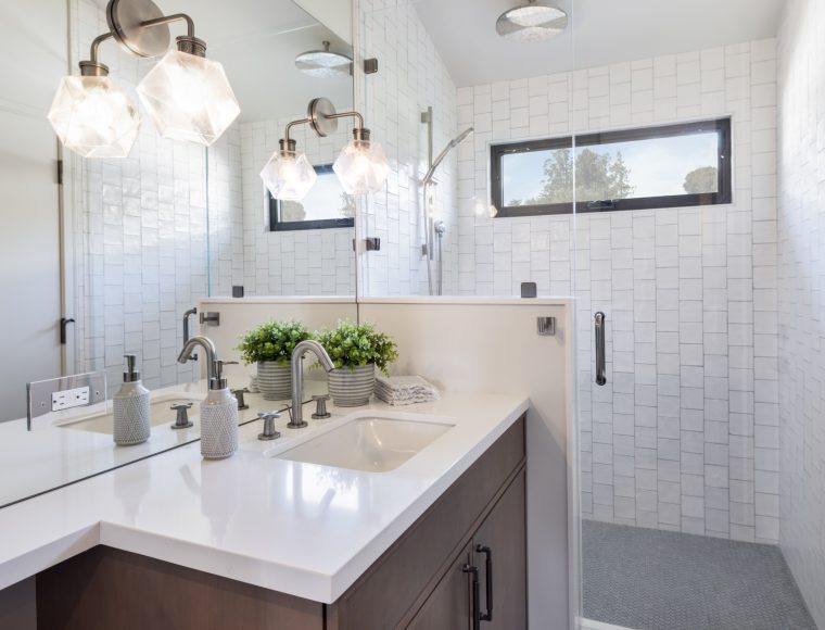 Bathroom remodel by Sonoma County home builders LEFF Design Build.